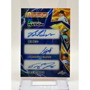 2025 Leaf Baseball Nation Ben Hess Jurrangelo Cijintje Trey Yesavage Auto 5/7 SP
